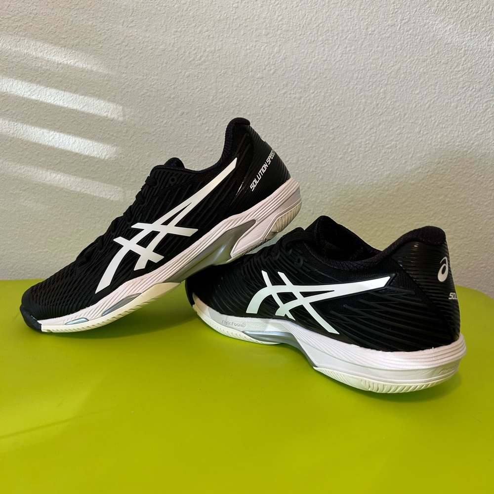 NWT ASICS Black and White Sports Shoes